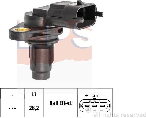 MDR EPS-1953 695 - Датчик, положення розподільного валу autocars.com.ua