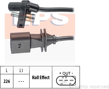 MDR EPS-1953 759 - Датчик імпульсів, колінчастий вал autocars.com.ua