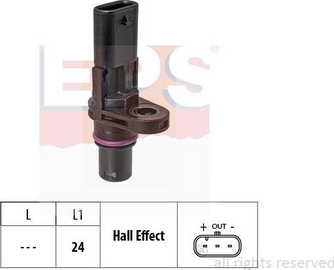 MDR EPS-1953 774 - Датчик, положення розподільного валу autocars.com.ua