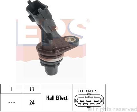 MDR EPS-1953 815 - Датчик, положення розподільного валу autocars.com.ua