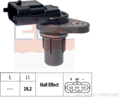 MDR EPS-1953 833 - Датчик, положення розподільного валу autocars.com.ua