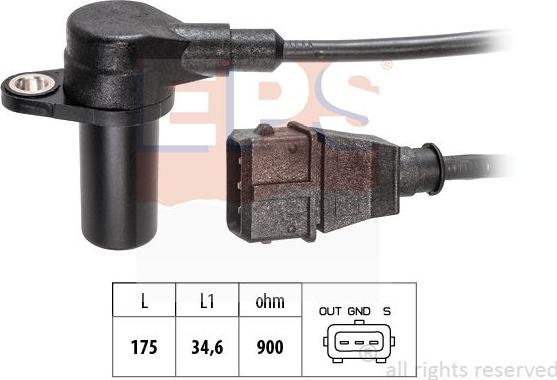 MDR EPS-1953 852 - Датчик імпульсів, колінчастий вал autocars.com.ua