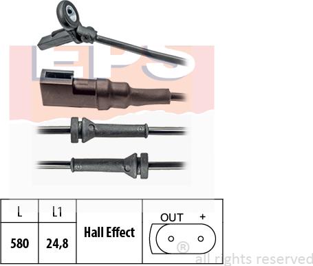 MDR EPS-1960 023 - Датчик ABS, частота обертання колеса autocars.com.ua