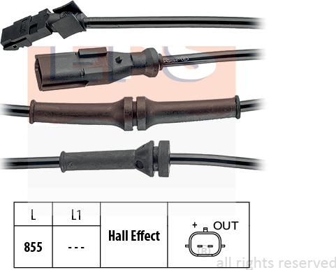 MDR EPS-1960 104 - Датчик ABS, частота обертання колеса autocars.com.ua