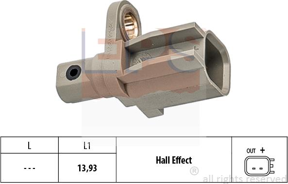 MDR EPS-1960 186 - Датчик ABS, частота обертання колеса autocars.com.ua