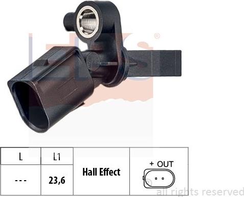 MDR EPS-1960 222 - Датчик ABS, частота обертання колеса autocars.com.ua