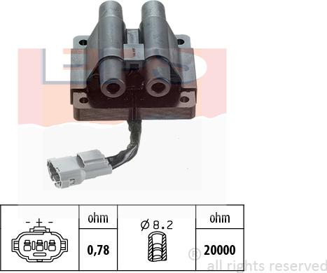 MDR EPS-1970 266 - Котушка запалювання autocars.com.ua