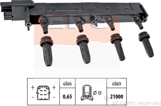 MDR EPS-1970 408 - Котушка запалювання autocars.com.ua