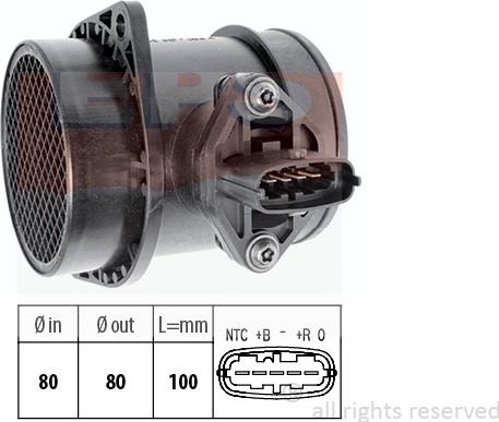 MDR EPS-1991 088 - Датчик потоку, маси повітря autocars.com.ua