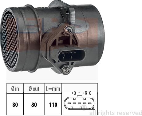 MDR EPS-1991 222 - Датчик потока, массы воздуха autodnr.net