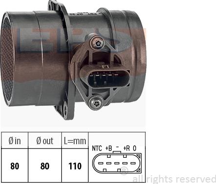 MDR EPS-1991 223 - Датчик потоку, маси повітря autocars.com.ua