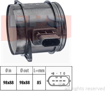 MDR EPS-1991 348 - Датчик потоку, маси повітря autocars.com.ua