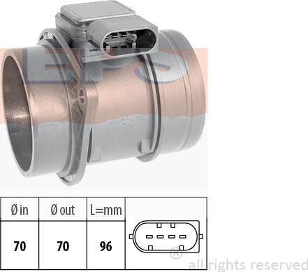 MDR EPS-1991 358 - Датчик потоку, маси повітря autocars.com.ua