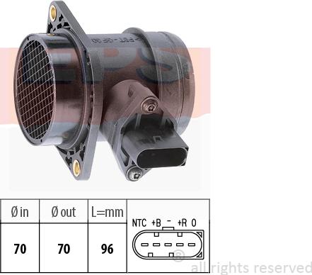 MDR EPS-1991 380 - Датчик потоку, маси повітря autocars.com.ua