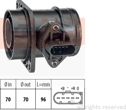 MDR EPS-1991 509 - Датчик потоку, маси повітря autocars.com.ua