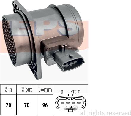 MDR EPS-1991 537 - Датчик потоку, маси повітря autocars.com.ua