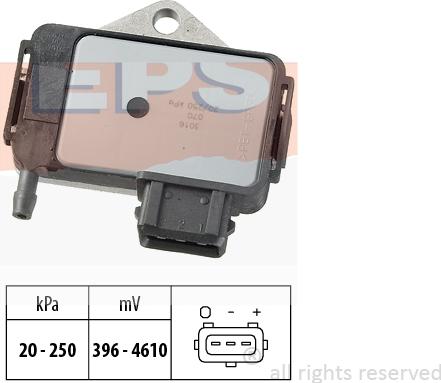 MDR EPS-1993 016 - Датчик MAP, тиск повітря autocars.com.ua