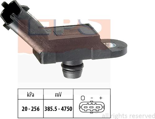 MDR EPS-1993 055 - Датчик, тиск вихлопних газів autocars.com.ua