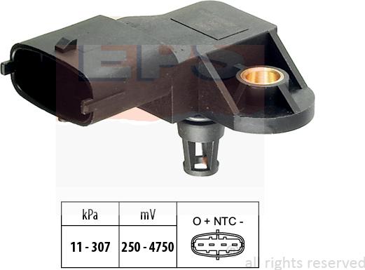MDR EPS-1993 082 - Датчик тиску, підсилювач гальмівної системи autocars.com.ua