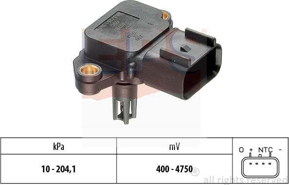 MDR EPS-1993 211 - Датчик тиску повітря, висотний коректор autocars.com.ua