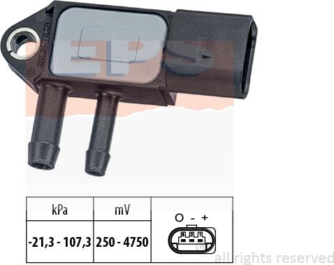 MDR EPS-1993 265 - Датчик, тиск вихлопних газів autocars.com.ua