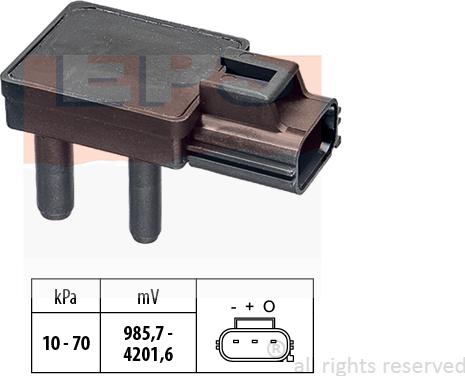 MDR EPS-1993 277 - Датчик, тиск вихлопних газів autocars.com.ua