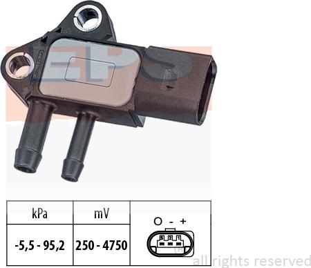 MDR EPS-1993 297 - Датчик, давление выхлопных газов autodnr.net