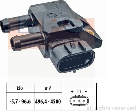 MDR EPS-1993 333 - Датчик, тиск вихлопних газів autocars.com.ua