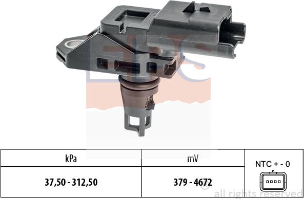 MDR EPS-1993 335 - Датчик тиску повітря, висотний коректор autocars.com.ua