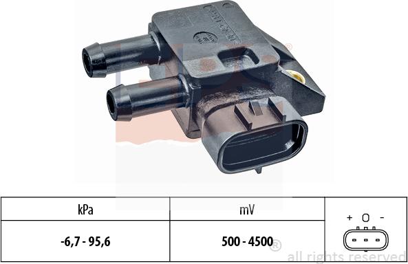 MDR EPS-1993 386 - Датчик, тиск вихлопних газів autocars.com.ua