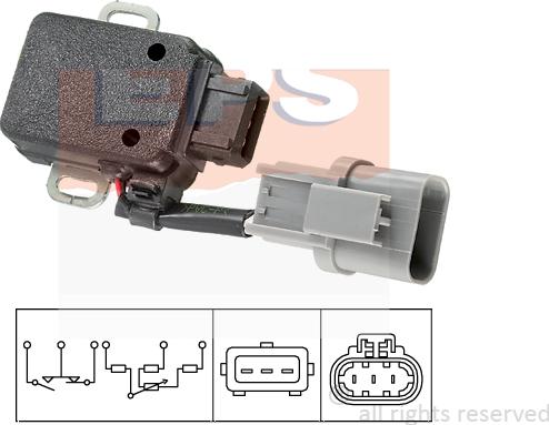 MDR EPS-1995 058 - Датчик, положення дросельної заслінки autocars.com.ua