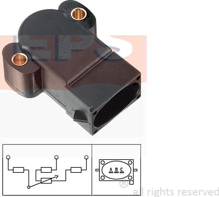 MDR EPS-1995 064 - Датчик, положення дросельної заслінки autocars.com.ua