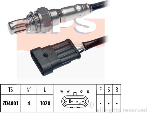 MDR EPS-1997 096 - Лямбда-зонд autocars.com.ua