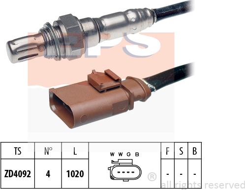 MDR EPS-1998 042 - Лямбда-зонд autocars.com.ua