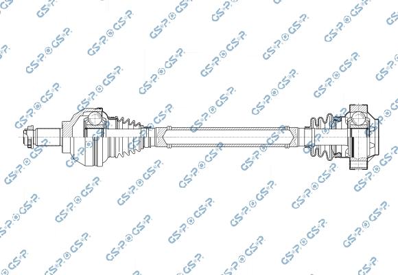 MDR GSP-201113 - Приводний вал autocars.com.ua