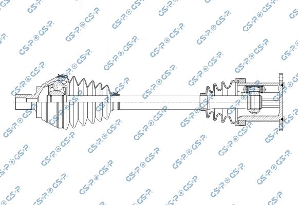 MDR GSP-202231OL - Приводний вал autocars.com.ua