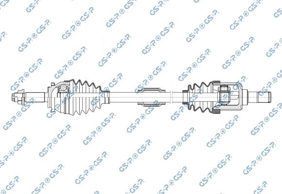 MDR GSP-204209 - Приводний вал autocars.com.ua