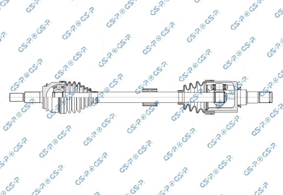 MDR GSP-204489 - Приводний вал autocars.com.ua