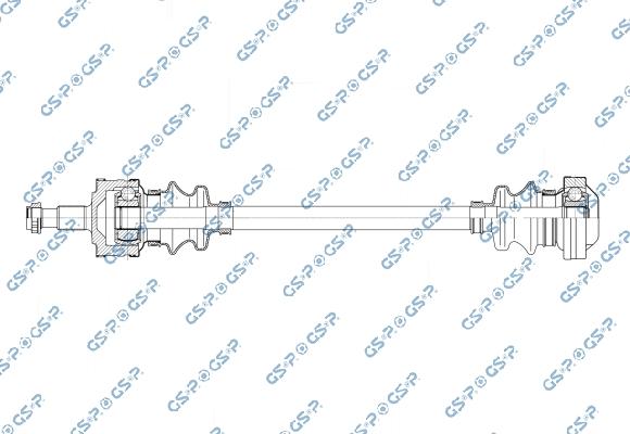 MDR GSP-235031 - Приводний вал autocars.com.ua