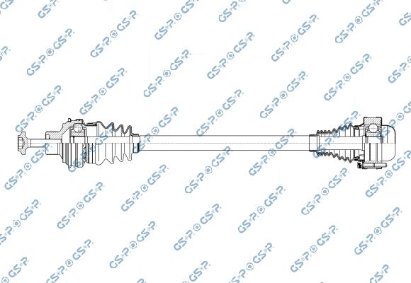 MDR GSP-256373 - Приводний вал autocars.com.ua