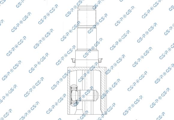MDR GSP-601623 - Шарнірний комплект, ШРУС, приводний вал autocars.com.ua