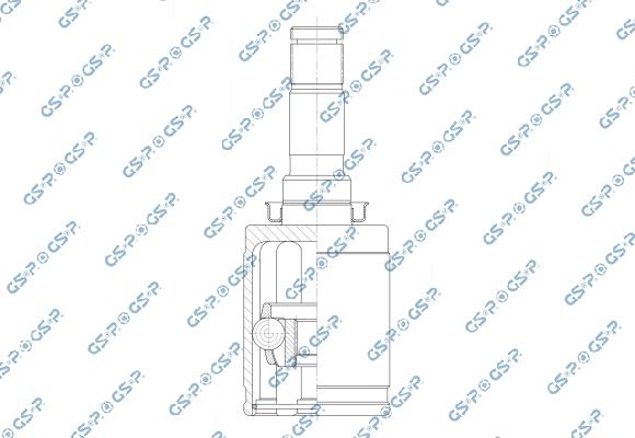 MDR GSP-603092 - Шарнірний комплект, ШРУС, приводний вал autocars.com.ua