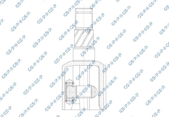 MDR GSP-603283 - Шарнірний комплект, ШРУС, приводний вал autocars.com.ua