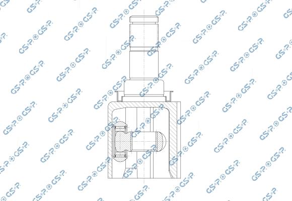 MDR GSP-603431 - Шарнірний комплект, ШРУС, приводний вал autocars.com.ua