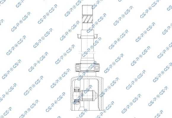 MDR GSP-650138 - Шарнірний комплект, ШРУС, приводний вал autocars.com.ua