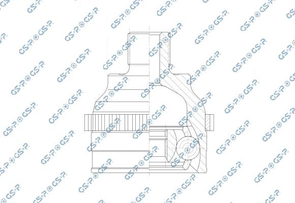 MDR GSP-801330 - Шарнірний комплект, ШРУС, приводний вал autocars.com.ua