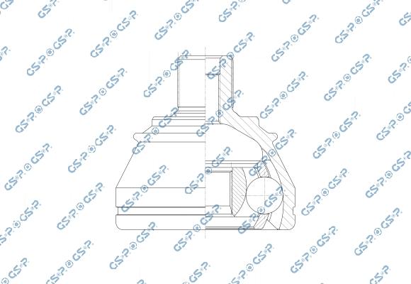 MDR GSP-801360 - Шарнірний комплект, ШРУС, приводний вал autocars.com.ua