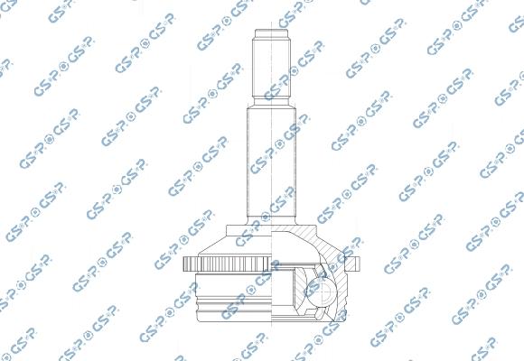MDR GSP-802487 - Шарнірний комплект, ШРУС, приводний вал autocars.com.ua