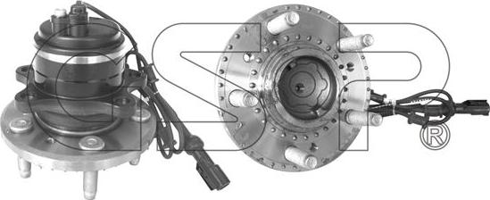 MDR GSP-9400076 - Комплект підшипника маточини колеса autocars.com.ua