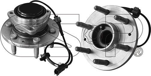 MDR GSP-9400358 - Комплект підшипника маточини колеса autocars.com.ua